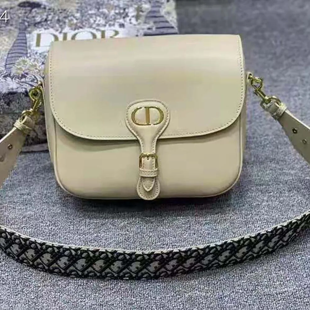 Dior Large Dior Bobby Bag Box Calfskin for Women in Beige