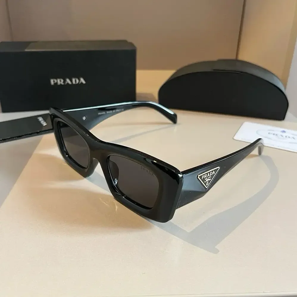 Prada Sunglasses with Triangle Logo for Unisex Prada Sunglasses with Triangle Logo for Unisex