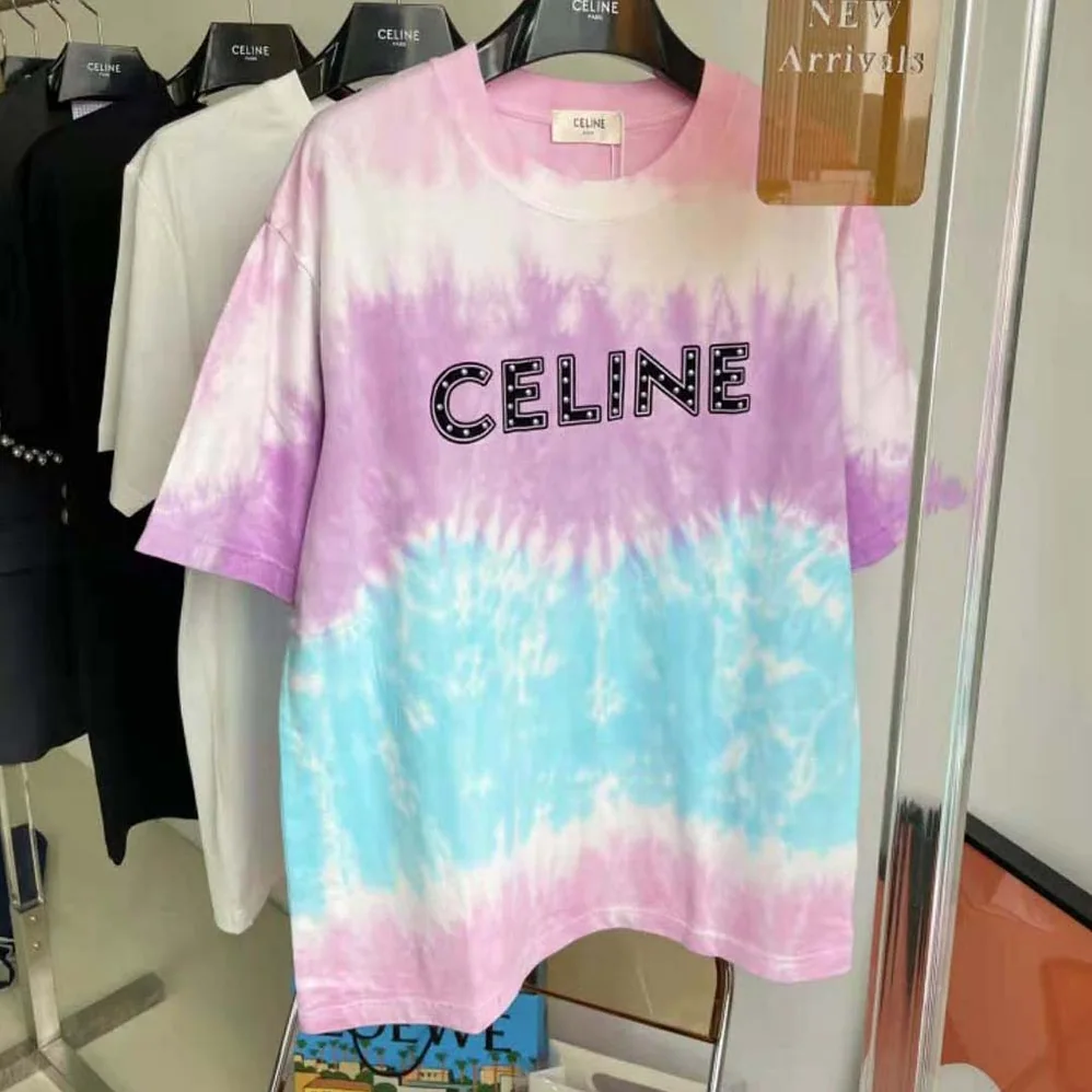 Celine Celine Loose T-shirt in Cotton with Studs for Men Celine Celine Loose T-shirt in Cotton with Studs for Men