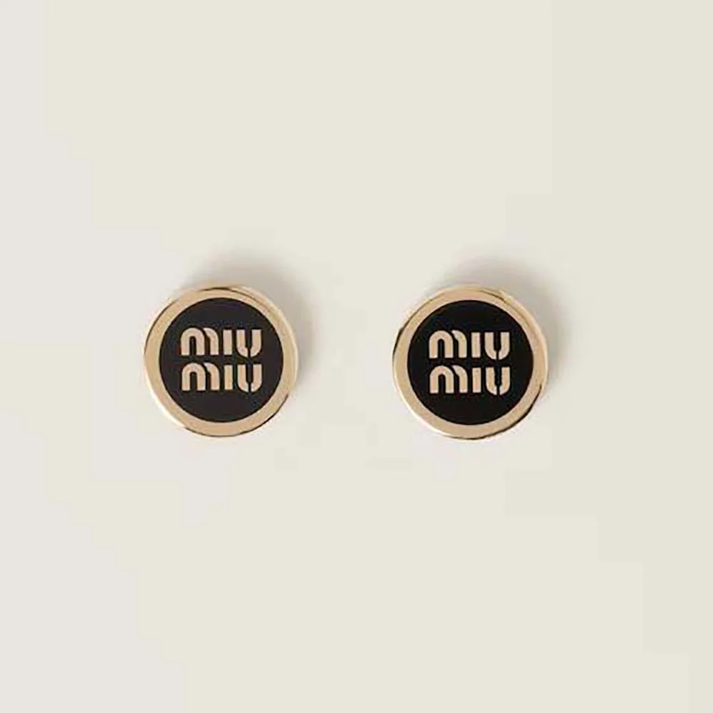Miu Miu Enameled Metal Earrings for Women