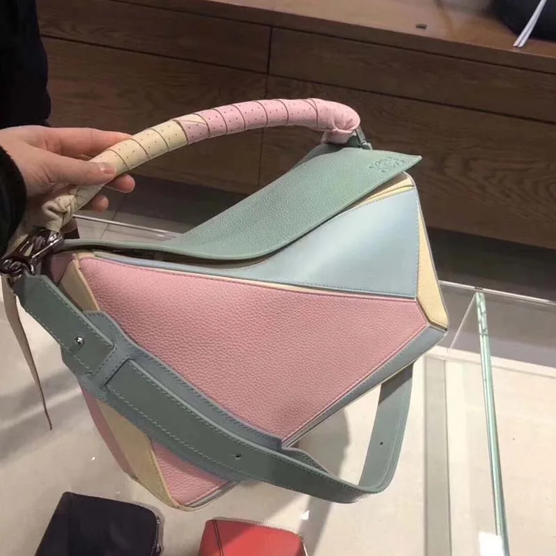 Loewe Puzzle Wrap Bag Multicolor in Calfskin for Women