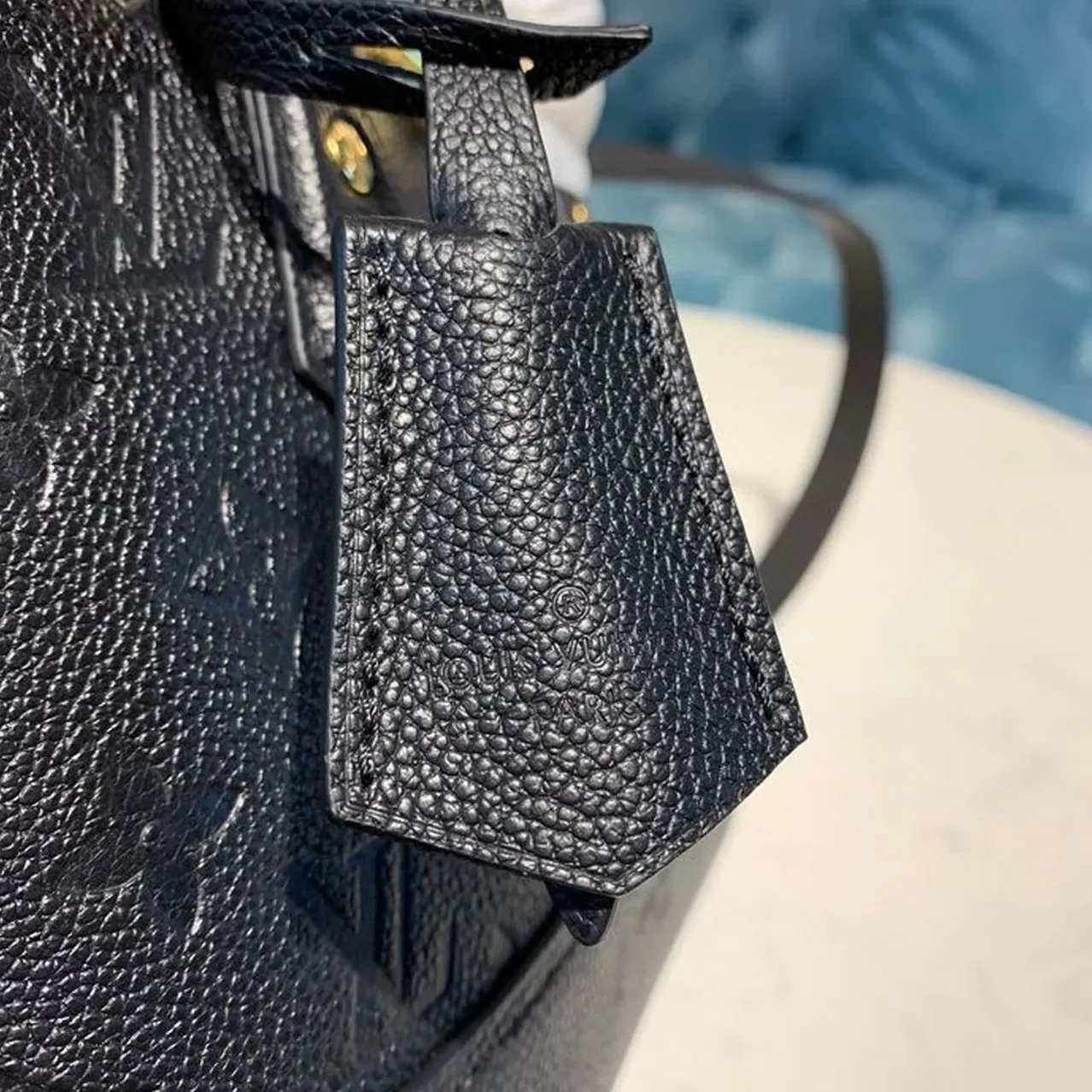 Louis Vuitton Neo Alma BB Top Handle Bag / Black Monogram Empreinte Gold Hardware Louis Vuitton Neo Alma BB Top Handle Bag / Black Monogram Empreinte Gold Hardware