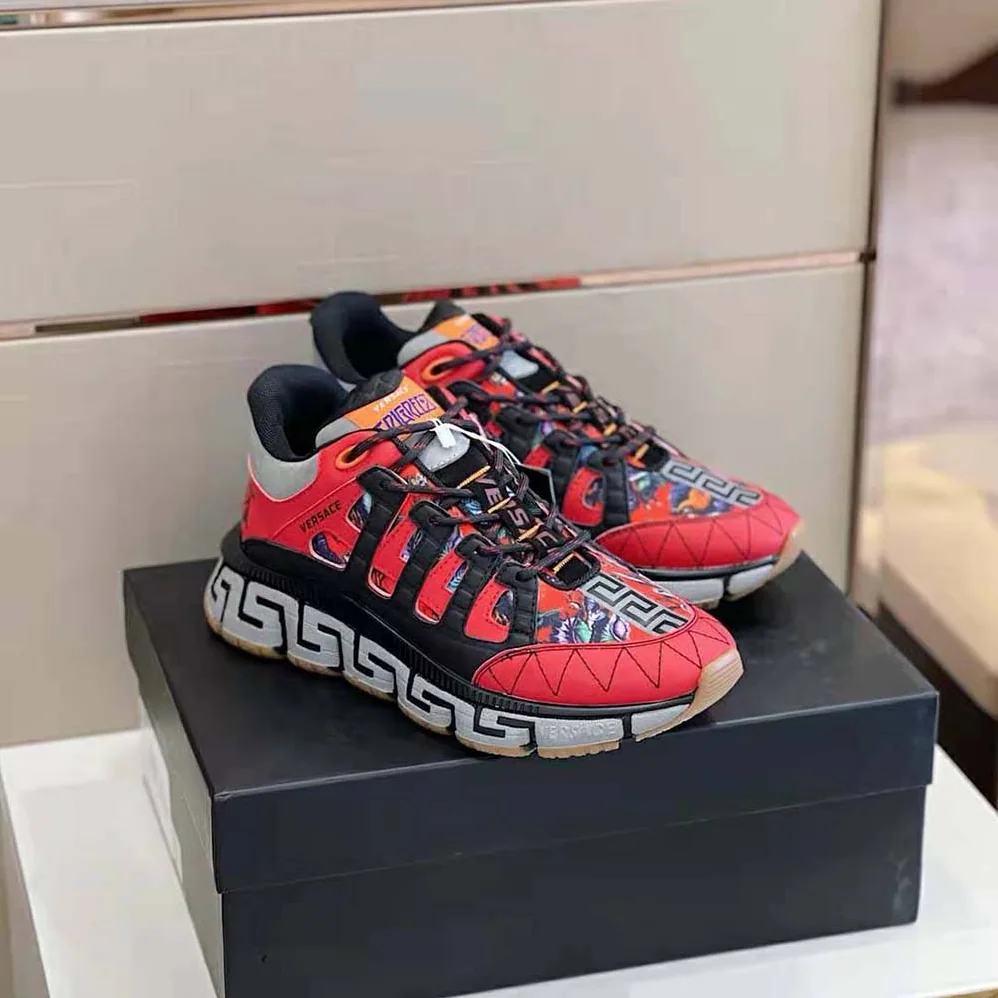 Versace Trigreca Coveted Sneaker Family for Women in Red Versace Trigreca Coveted Sneaker Family for Women in Red