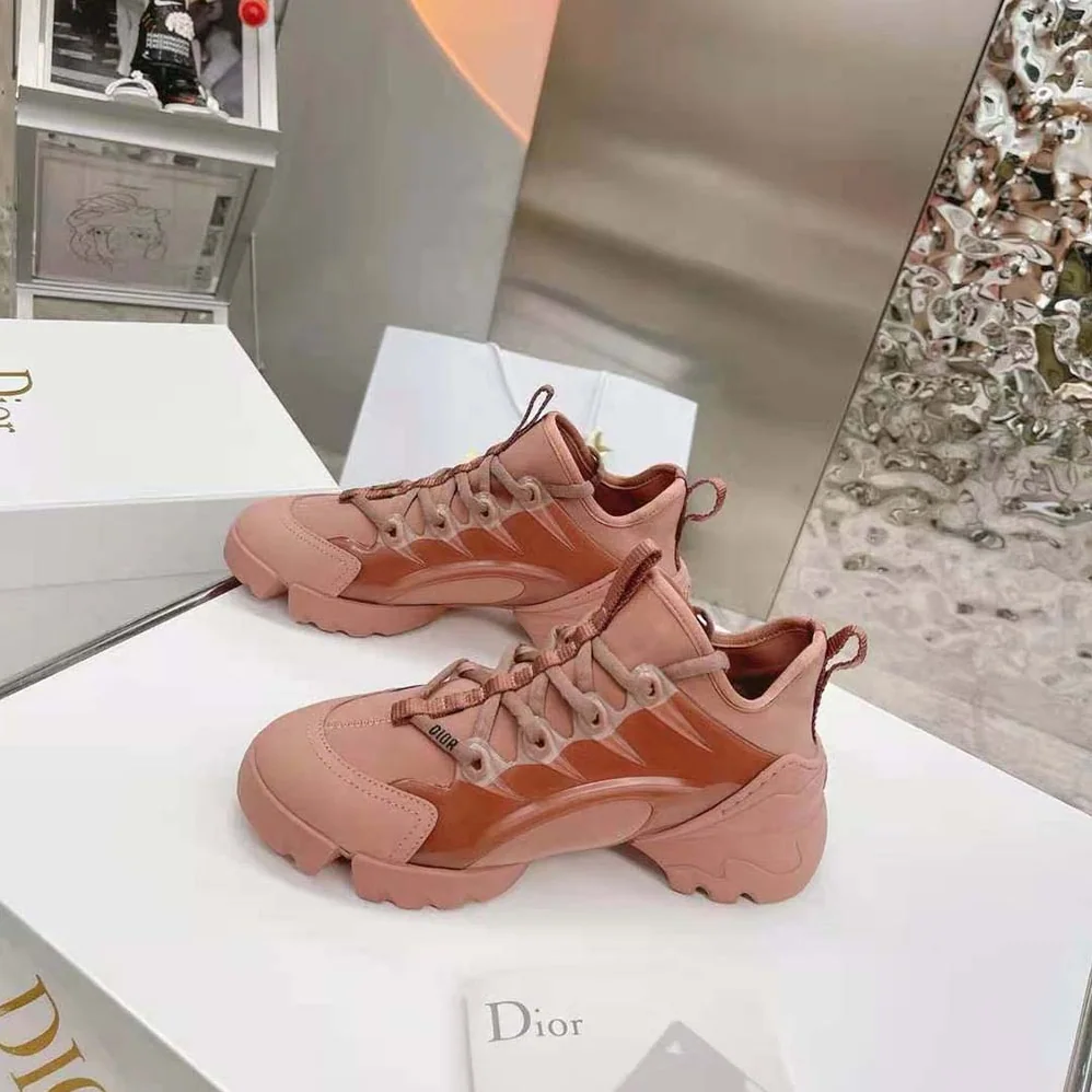 Dior D-connect Sneaker Dark Nude Technical Fabric for Women
