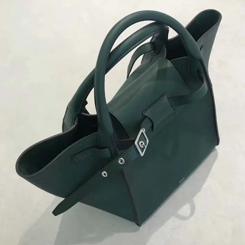 Celine Small Big Bag in Supple Grained Calfskin for Women in Dark Green Celine Small Big Bag in Supple Grained Calfskin for Women in Dark Green