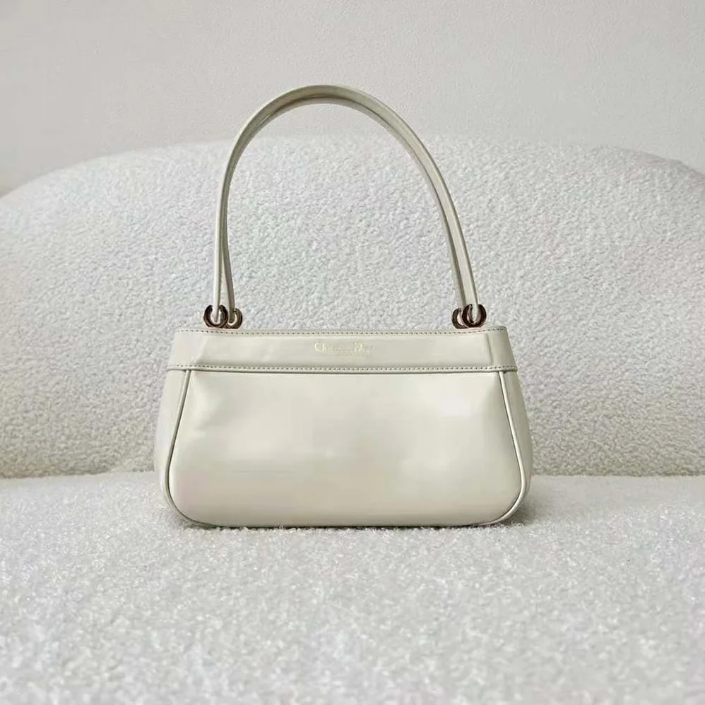 Dior Small Dior Key Bag Dusty Ivory Box Calfskin for Women Dior Small Dior Key Bag Dusty Ivory Box Calfskin for Women