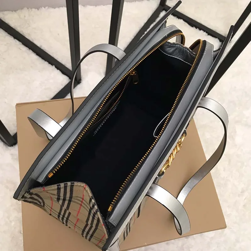 Burberry The Small 1983 Check Link Tote Bag for Unisex