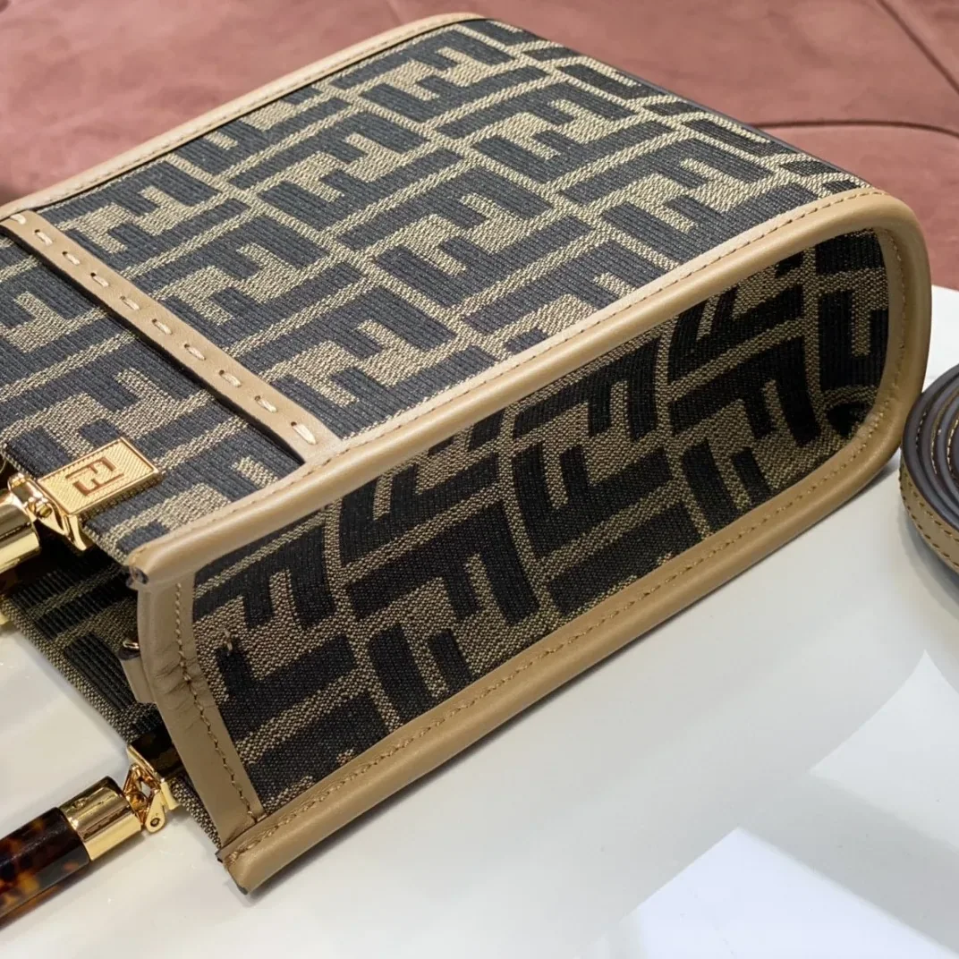 Fendi FD Sunshine Mini Shopper Bag Brown / Fendi FD Sunshine Mini Shopper Bag Brown /