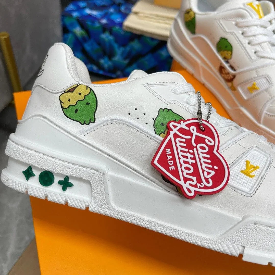Louis Vuitton Trainer Sneaker White Nigo/Virgil Abloh LV 1A9JC5 Louis Vuitton Trainer Sneaker White Nigo/Virgil Abloh LV 1A9JC5