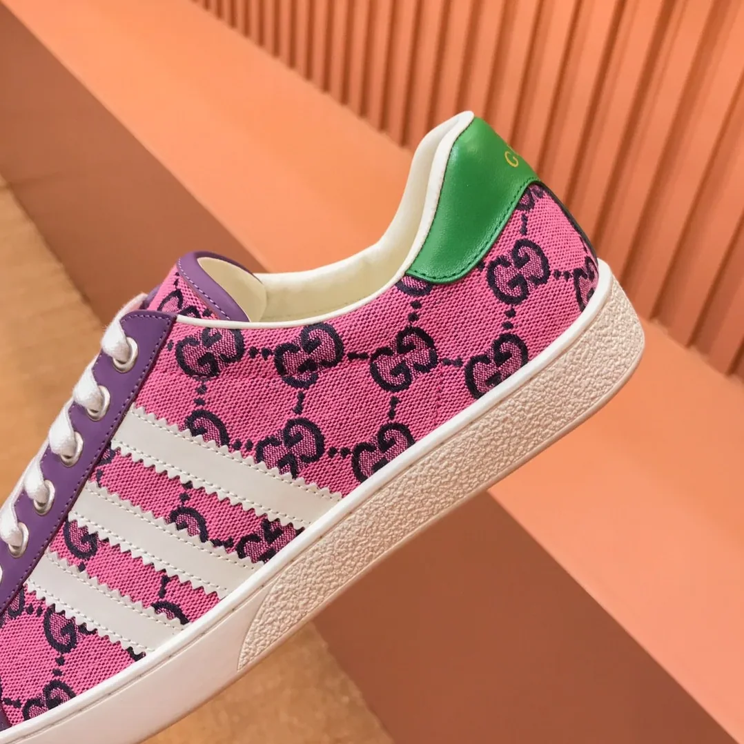 Gucci x Adidas With GG Sneakers Pink for Men Gucci x Adidas With GG Sneakers Pink for Men