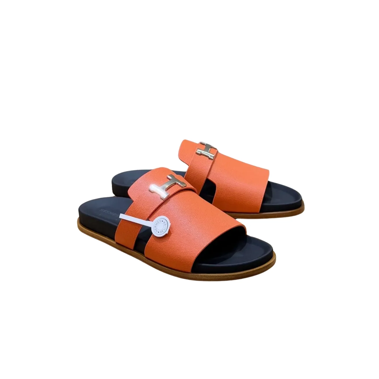 Hermes Jaures Sandals Orange Hermes Jaures Sandals Orange