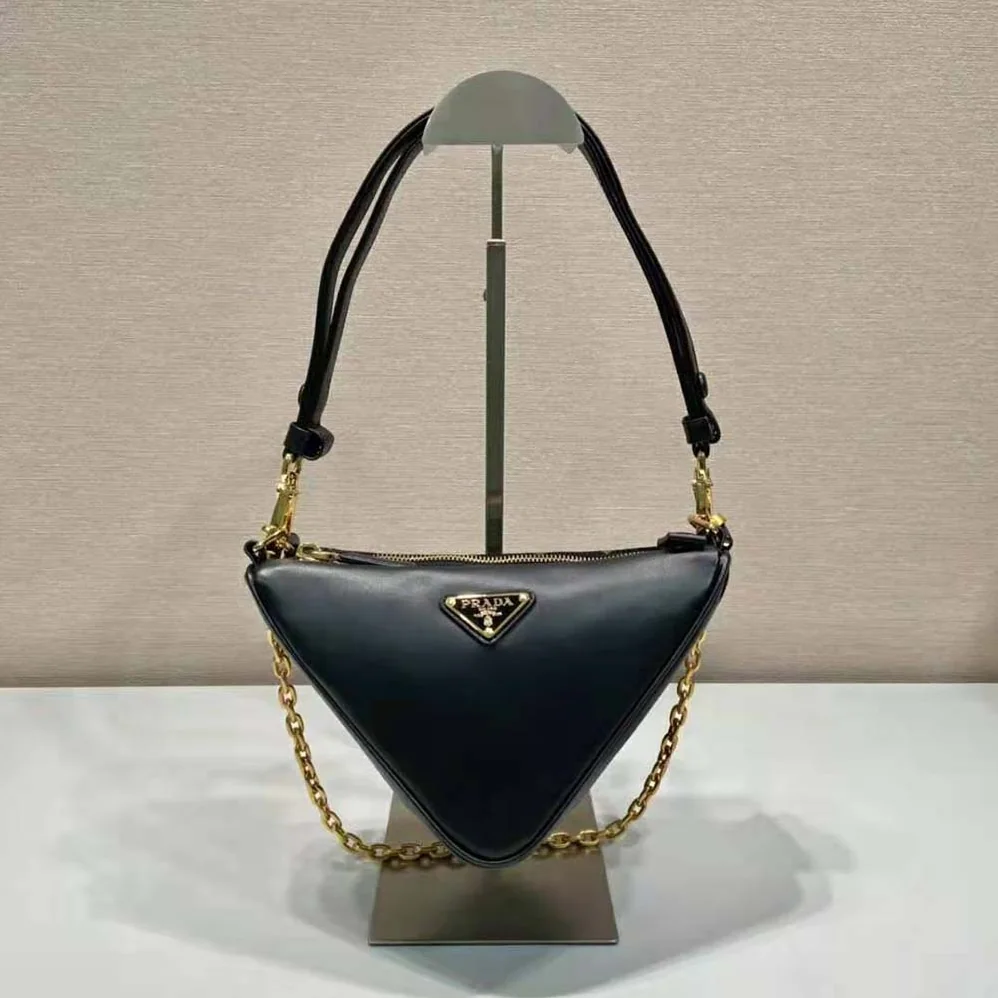 Prada Symbole Leather and Fabric Mini Bag for Women in Green Prada Symbole Leather and Fabric Mini Bag for Women in Green