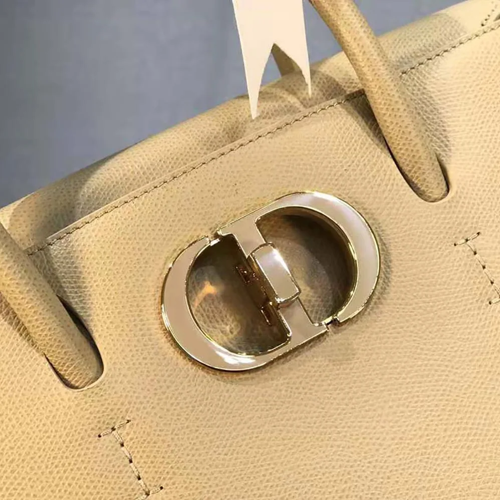 Dior Medium ST Honore Tote Latte Grained Calfskin for Women in Sandy
