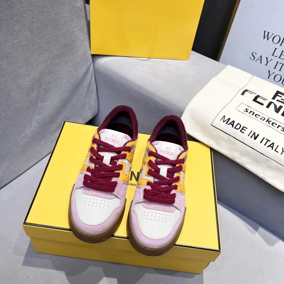 Fendi FD Fendi Match Low Tops Sneakers Pink