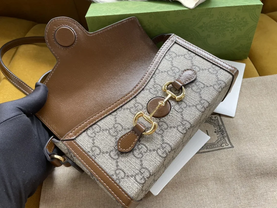 Gucci Children's Horsebit 1955 Mini Bag Beige
