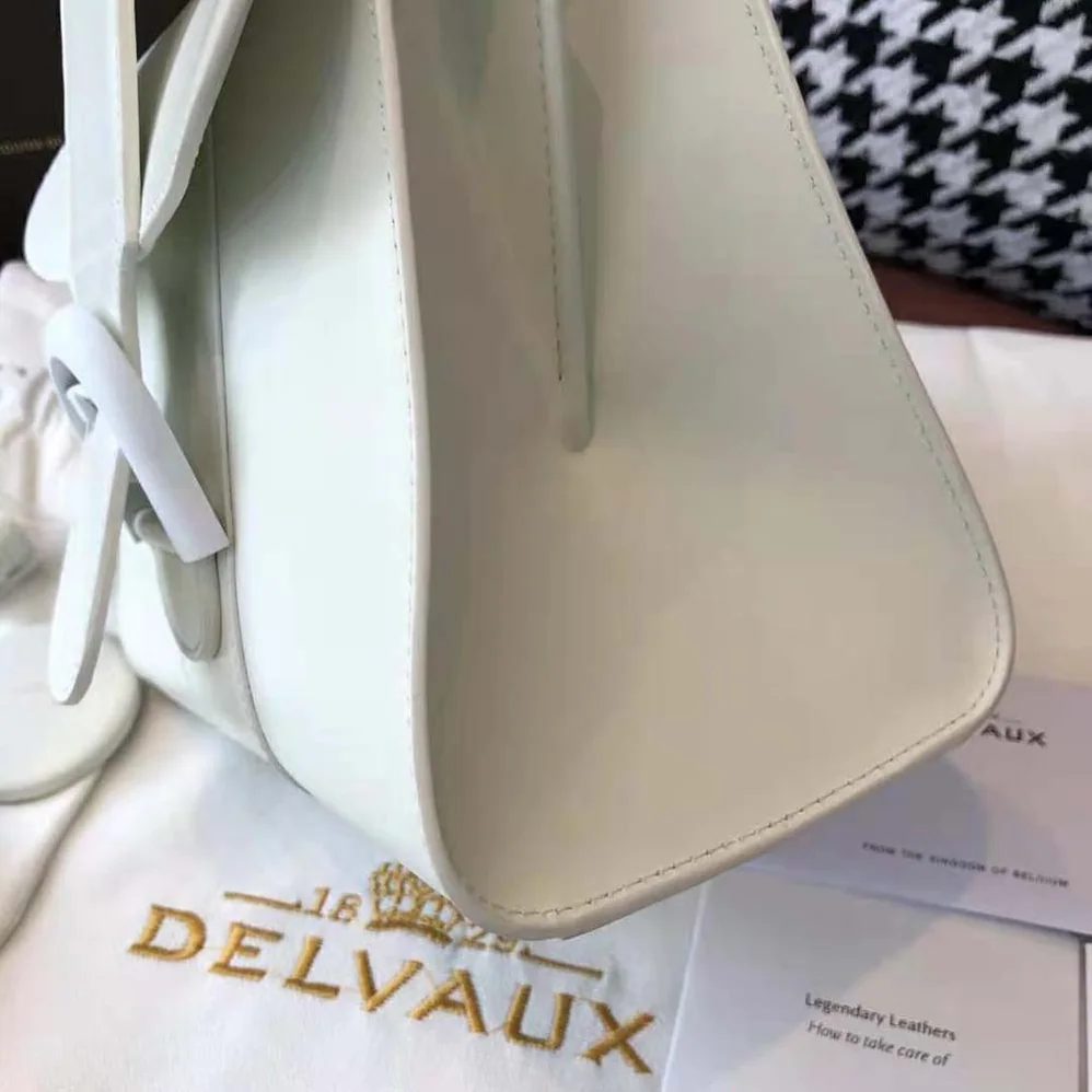 Delvaux Brillant Mini in Box Calf for Women in White Delvaux Brillant Mini in Box Calf for Women in White