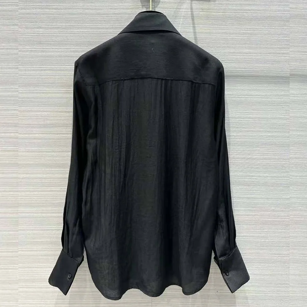Dior Ascot Blouse Black Silk Twill for Women Dior Ascot Blouse Black Silk Twill for Women