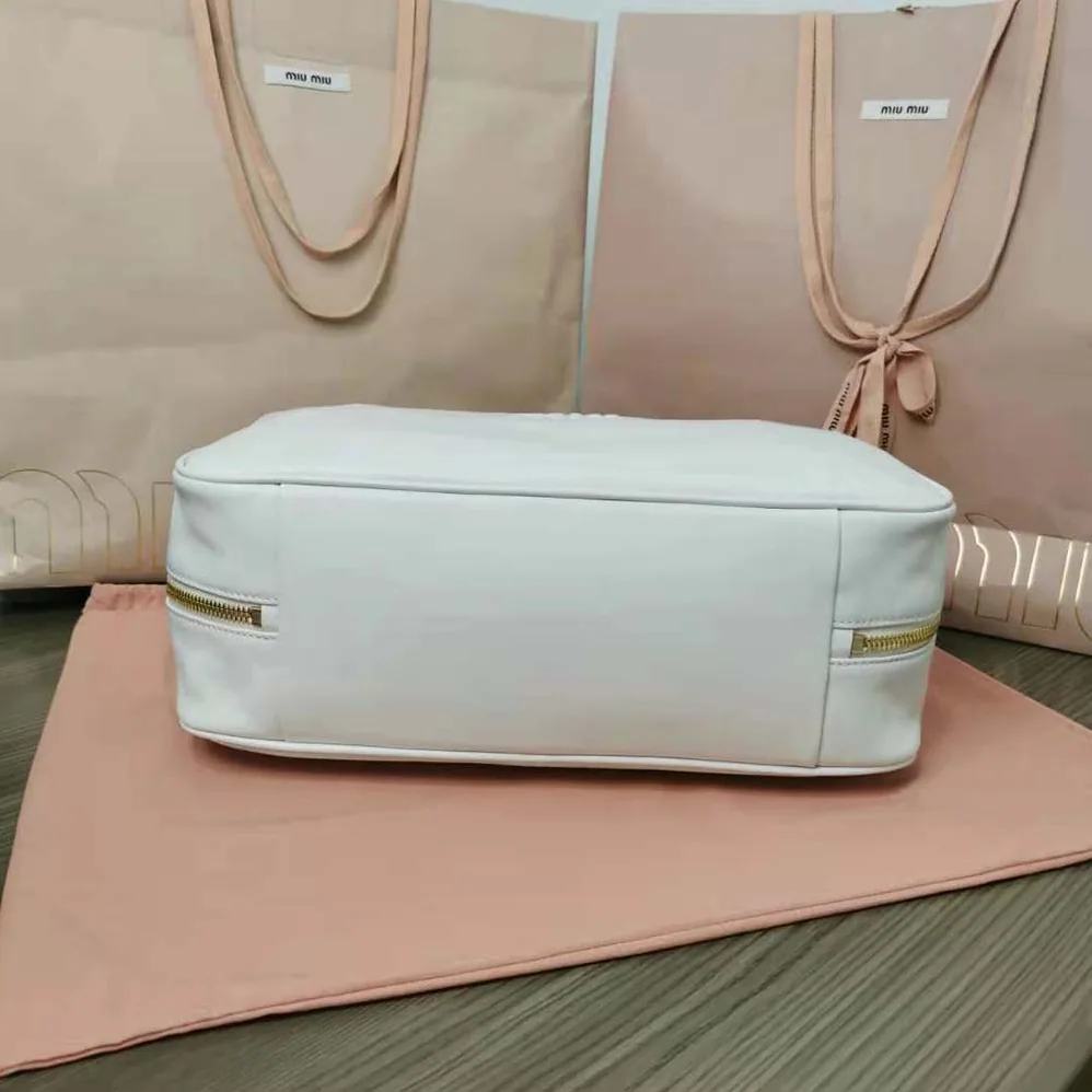 Miu Miu Leather Top-Handle Bag for Women in White