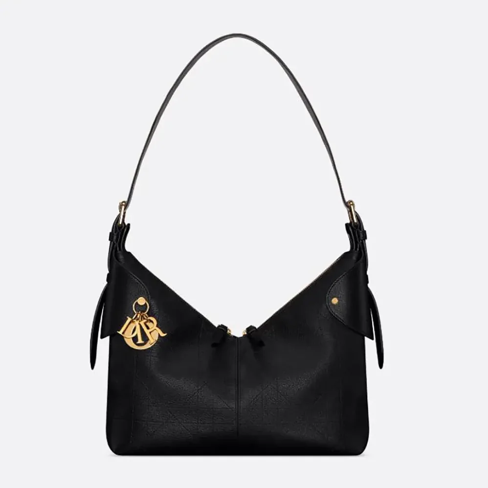 Dior Medium Dior Voyage Bag Black Flat Macrocannage Grained Calfskin for Women Dior Medium Dior Voyage Bag Black Flat Macrocannage Grained Calfskin for Women