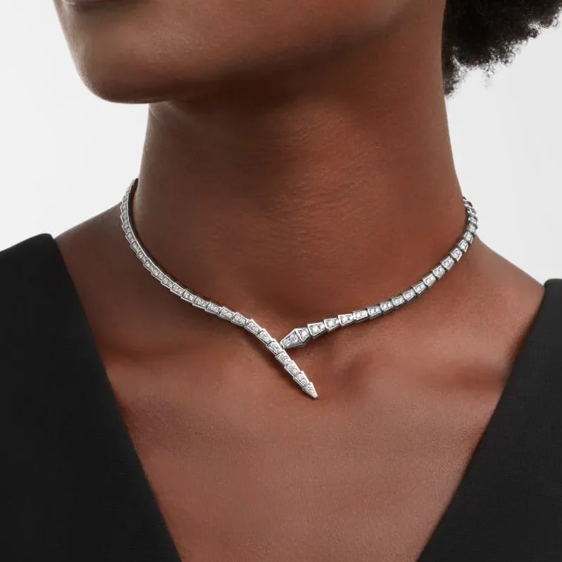 Bvlgari Serpenti Viper Necklace White Gold Bvlgari Serpenti Viper Necklace White Gold