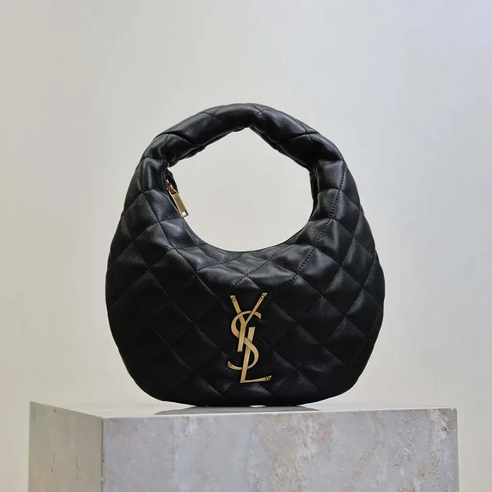 Saint Laurent YSL Icarino In Quilted Nappa for Women in Black
