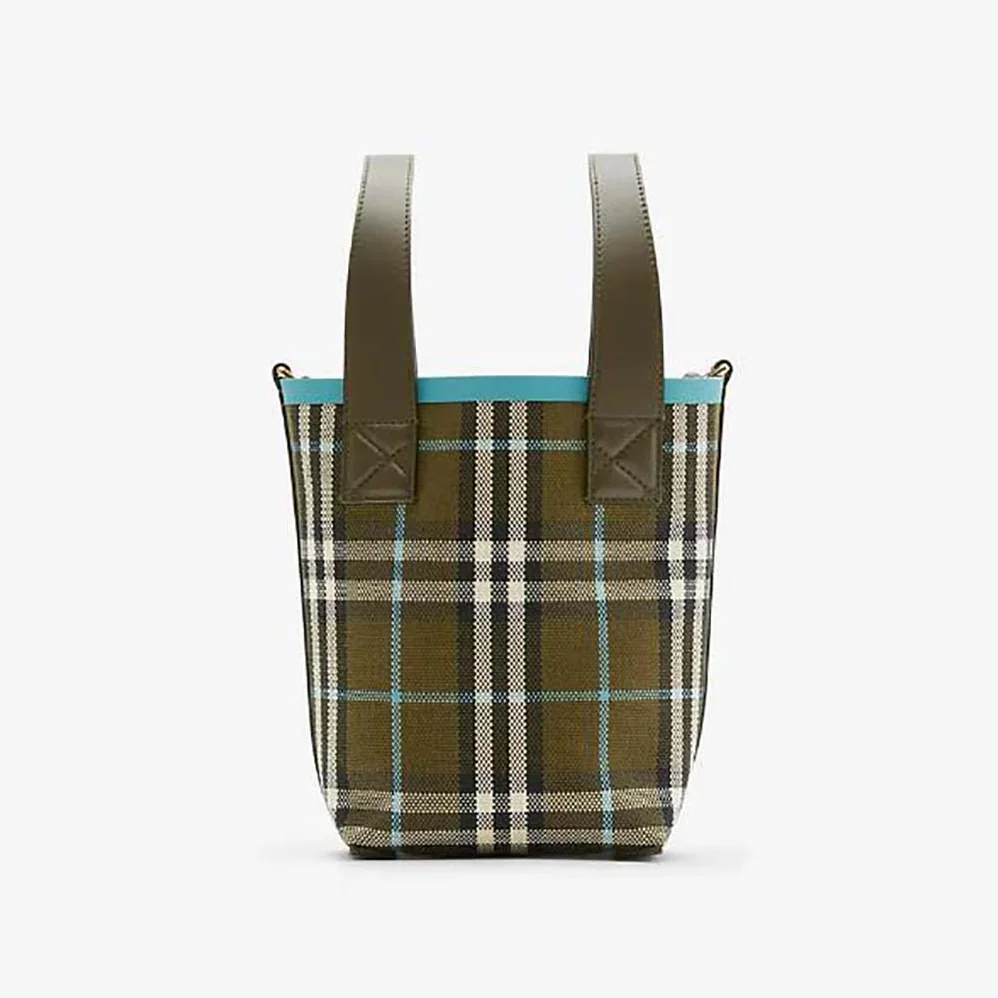 Burberry Mini London Tote Bag for Women in Blue Burberry Mini London Tote Bag for Women in Blue