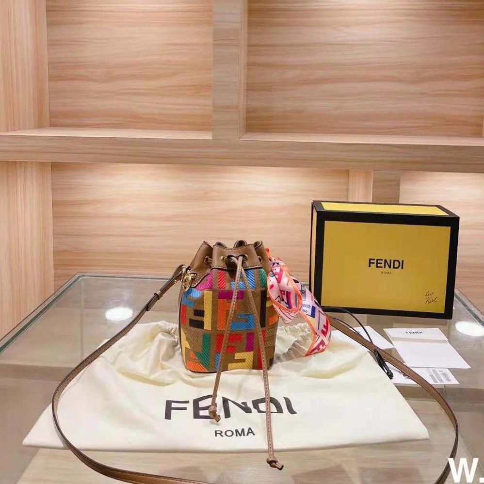 Fendi Mon Tresor Multicolor FF Canvas Mini for Women in Bag Fendi Mon Tresor Multicolor FF Canvas Mini for Women in Bag