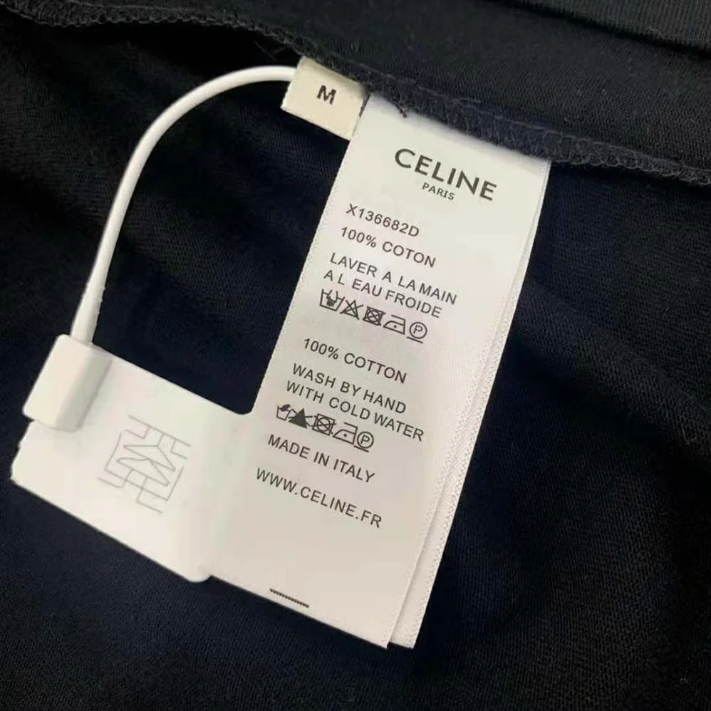 Celine Loose T-shirt in Cotton Jersey with Artist Print for Women in Black
