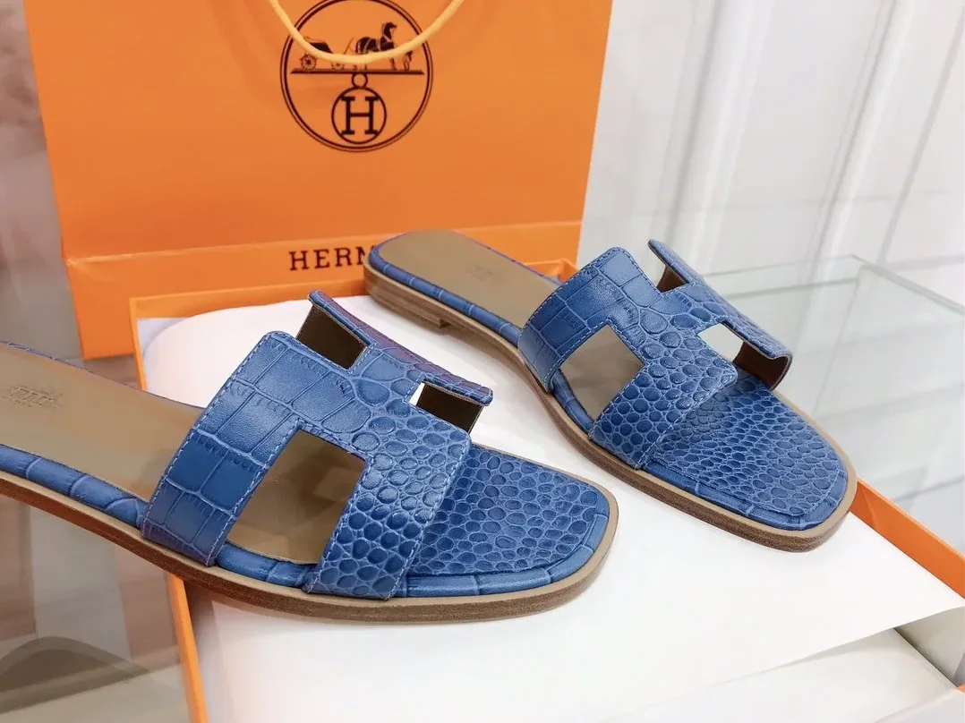 Hermes Oran Sandal Multicolor/Red , Shoes for Women