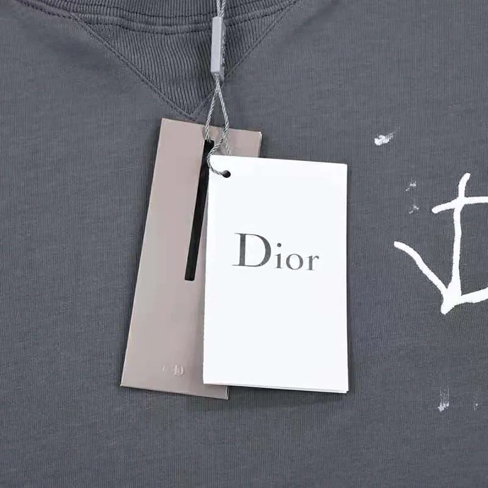 Dior Oversized Cactus Jack Dior T for Men in shirt Gray Cotton Jersey