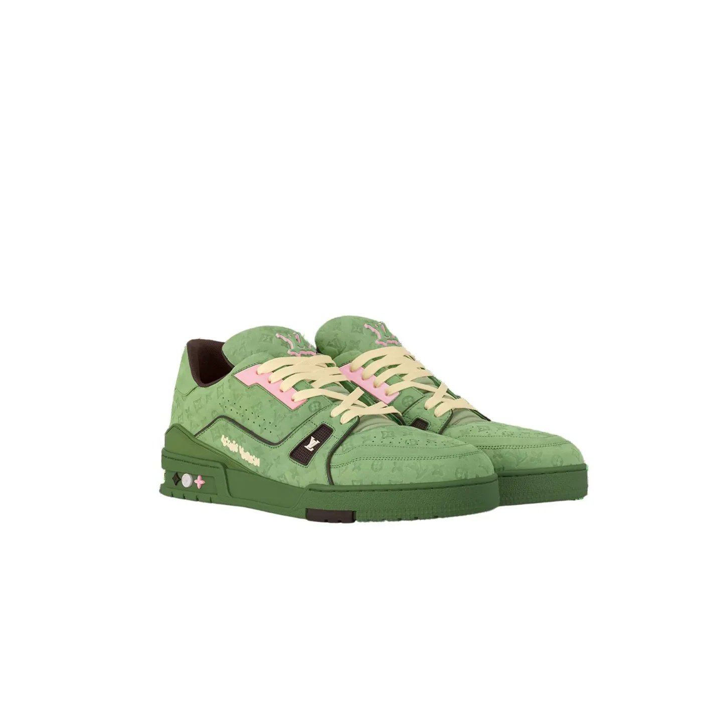Louis Vuitton Trainer Sneaker Green 1ACR6E Louis Vuitton Trainer Sneaker Green 1ACR6E