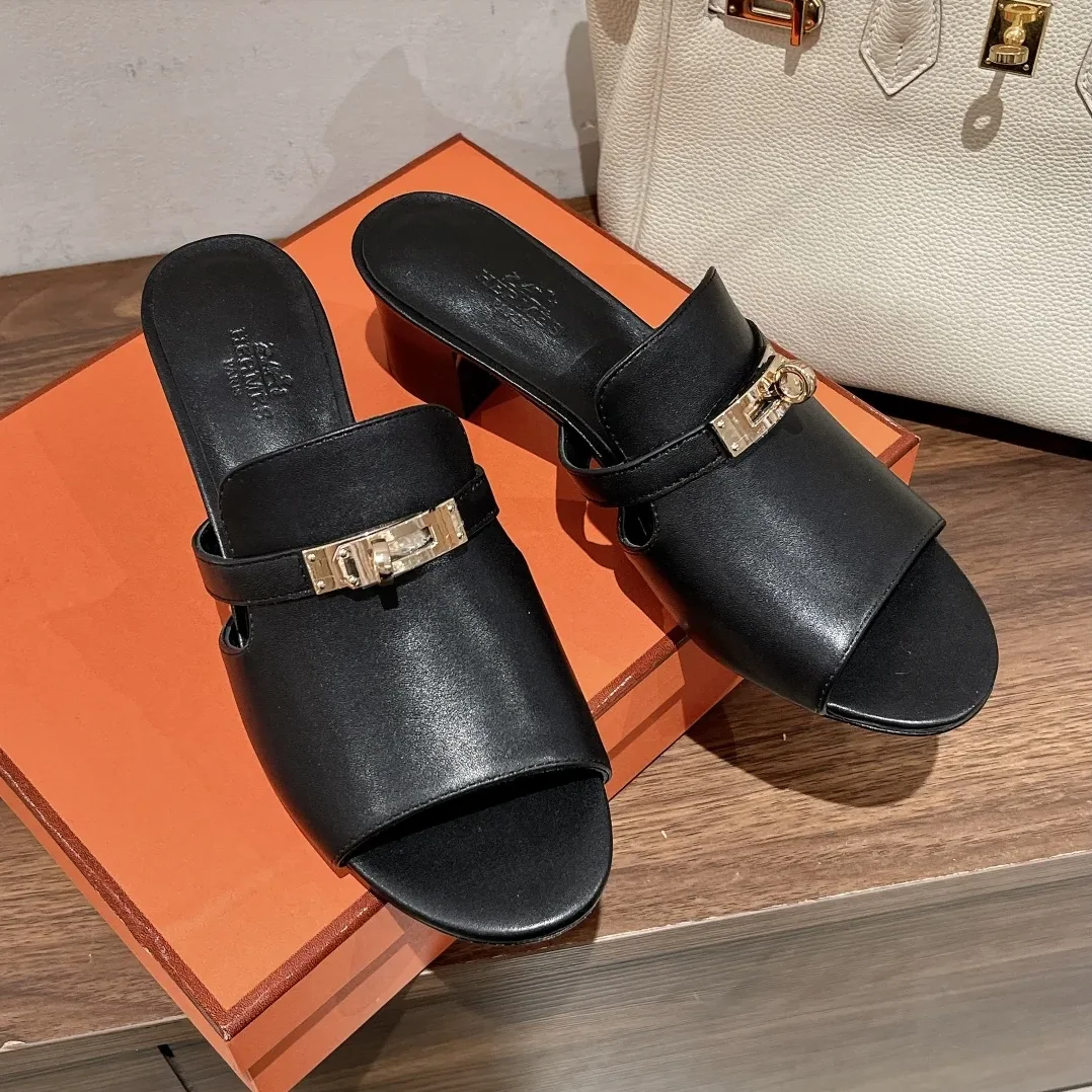Hermes Candy Sandal Black Hermes Candy Sandal Black