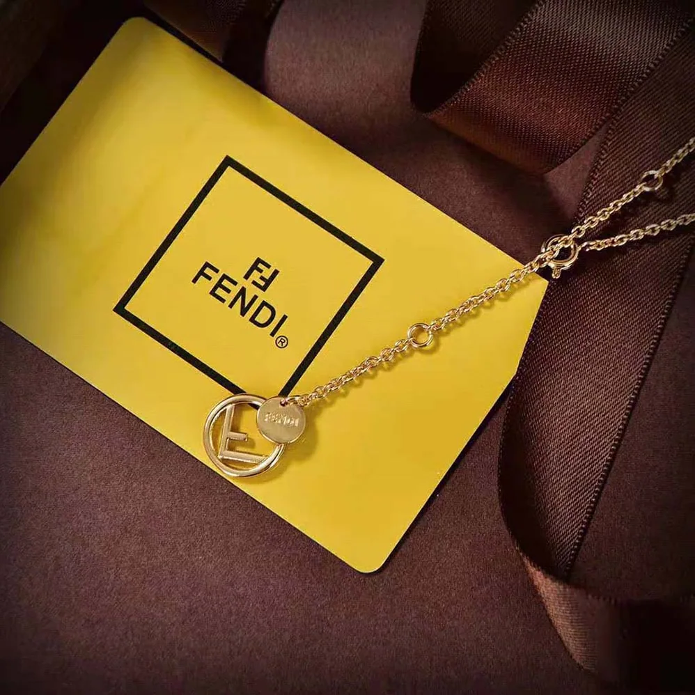 Fendi F Is Fendi Necklace Gold for Women in colored Fendi F Is Fendi Necklace Gold for Women in colored