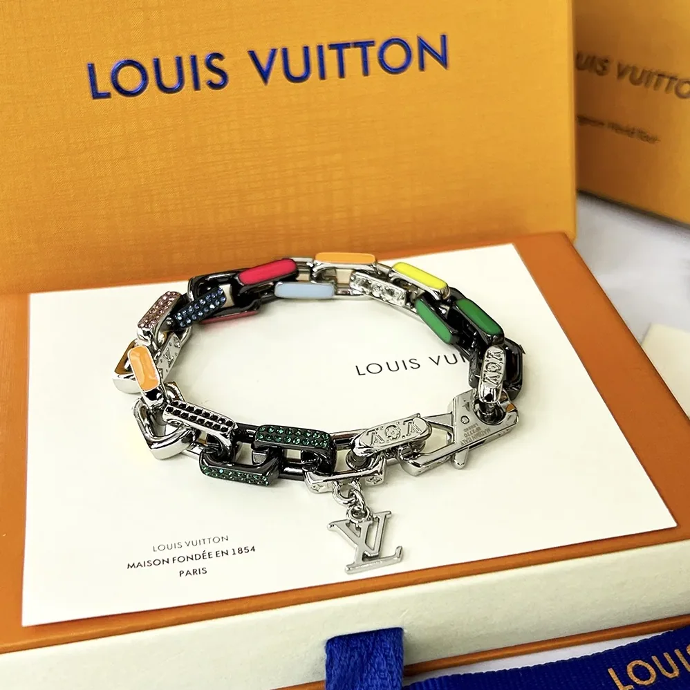 Louis Vuitton Donkey's Paradise Chain Bracelet Multicolor Louis Vuitton Donkey's Paradise Chain Bracelet Multicolor
