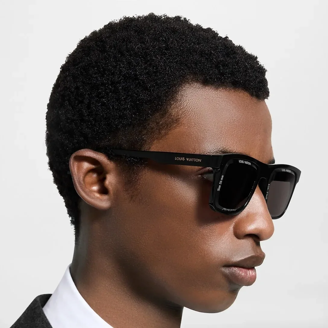 Louis Vuitton LV Super Vision Daily Large Square Sunglasses Black