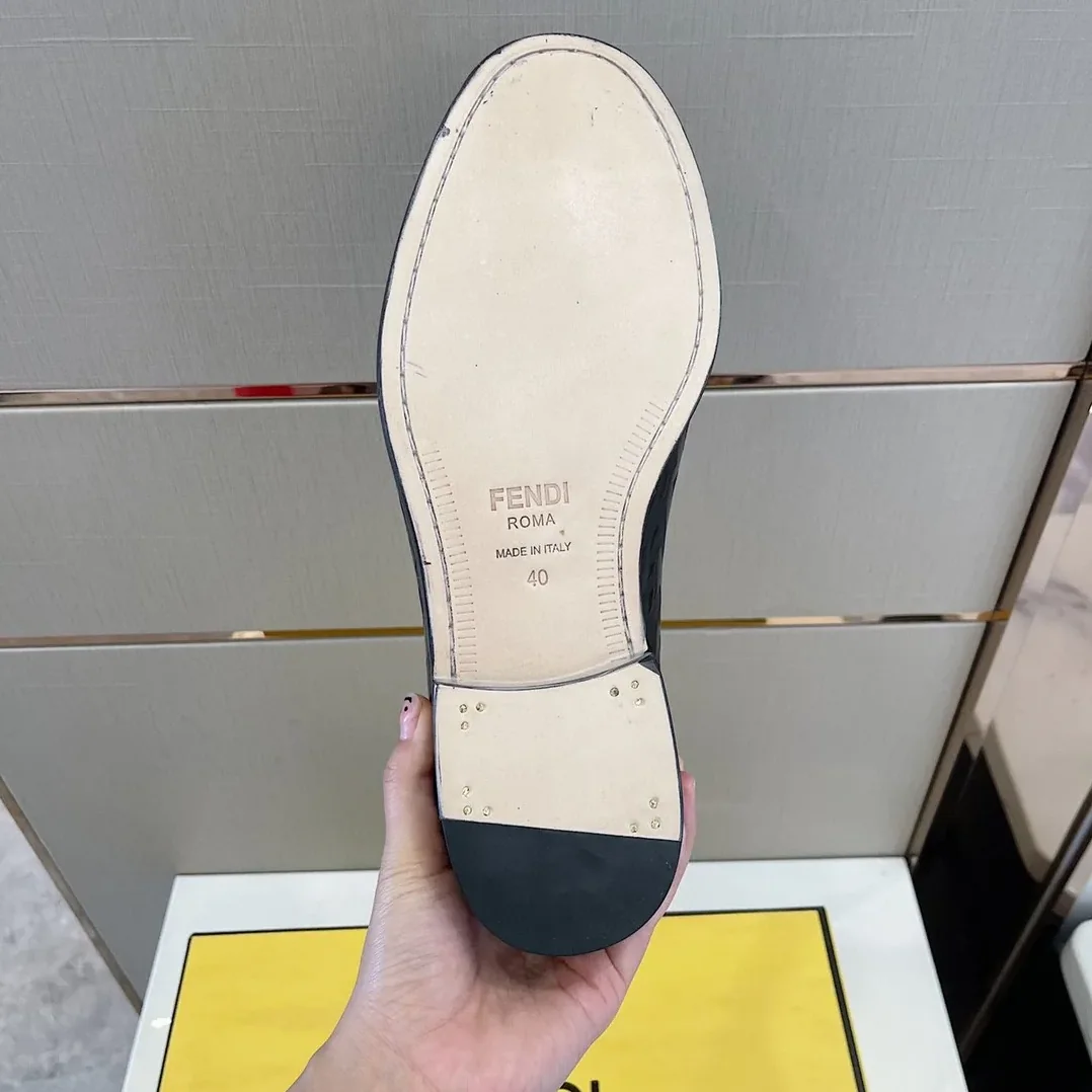 Fendi Domino Black Loafers Fendi Domino Black Loafers