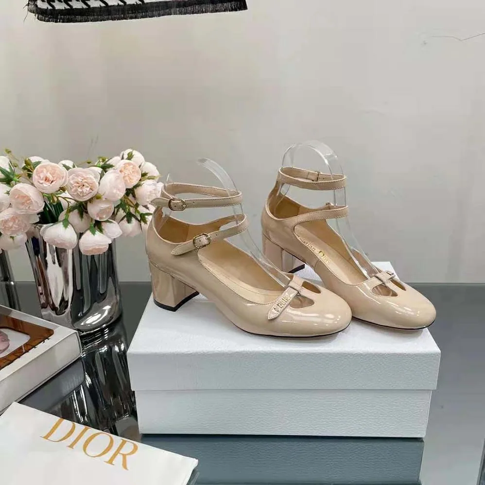 Dior Aime Dior Ballerina Pump Nude Patent Calfskin for Women