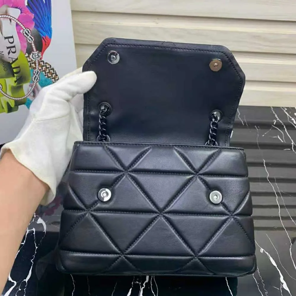 Prada Small Nappa Leather Prada Spectrum Bag for Women in Black