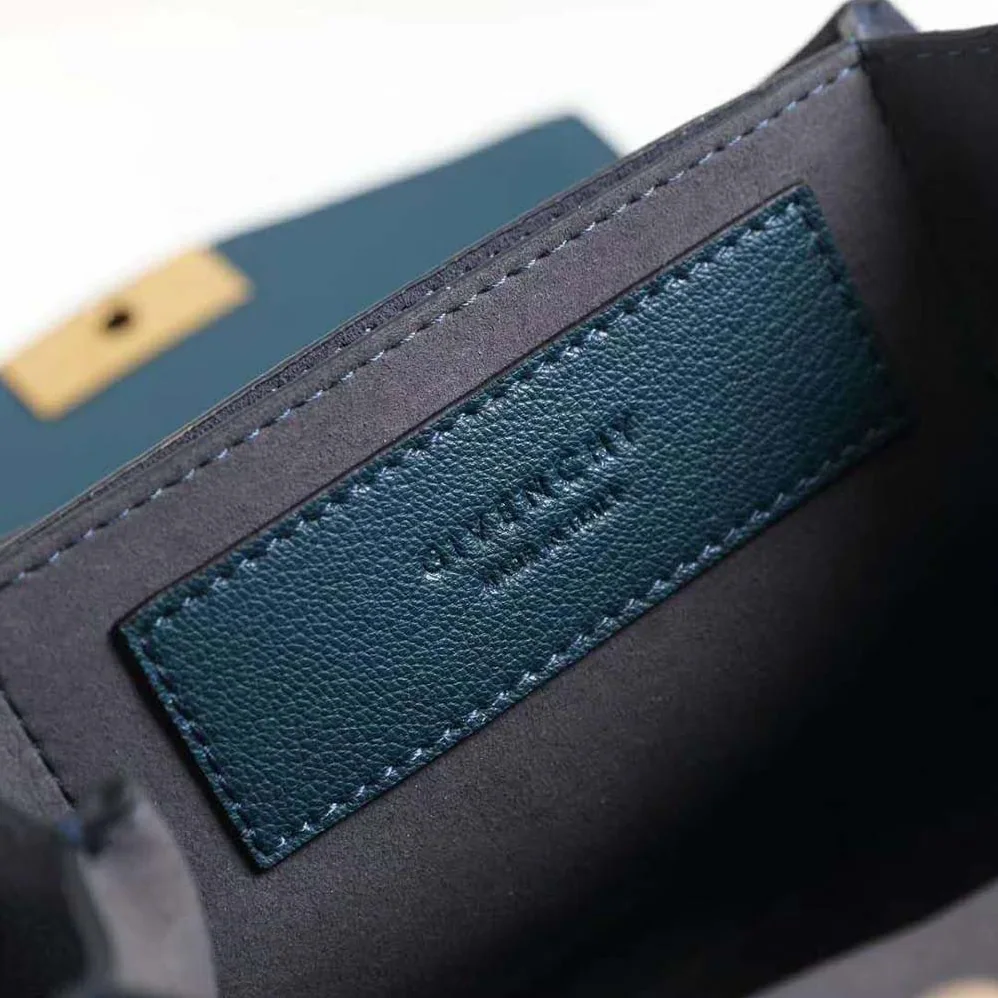Givenchy Two-Toned Medium GV3 Bag Leather and Suede for Women in Blue Givenchy Two-Toned Medium GV3 Bag Leather and Suede for Women in Blue