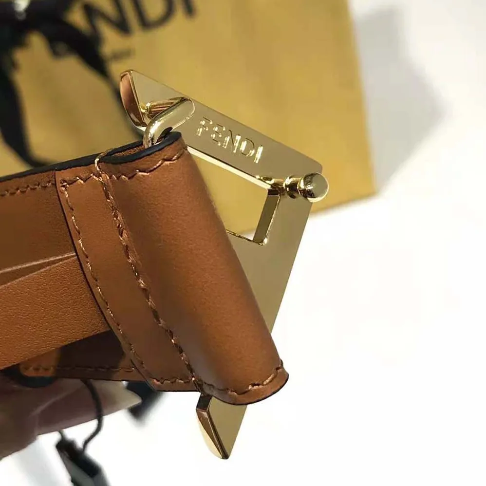 Fendi Brown Leather Belt for Women Fendi Brown Leather Belt for Women