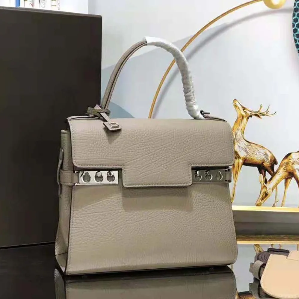 Delvaux Tempete PM in Crispy Calf for Women in Beige