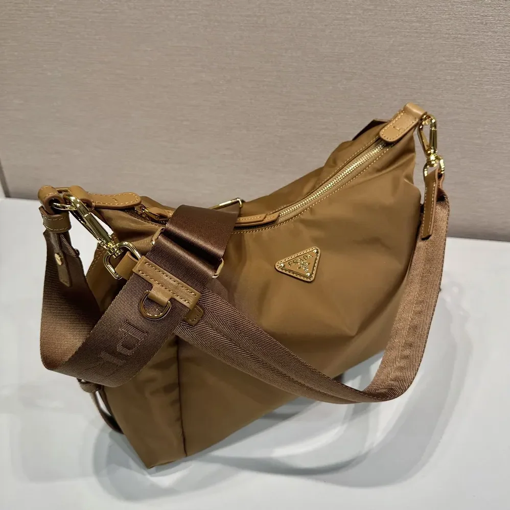 Prada Explore Large Re-Nylon Shoulder Bag With Flap for Women Prada Explore Large Re-Nylon Shoulder Bag With Flap for Women