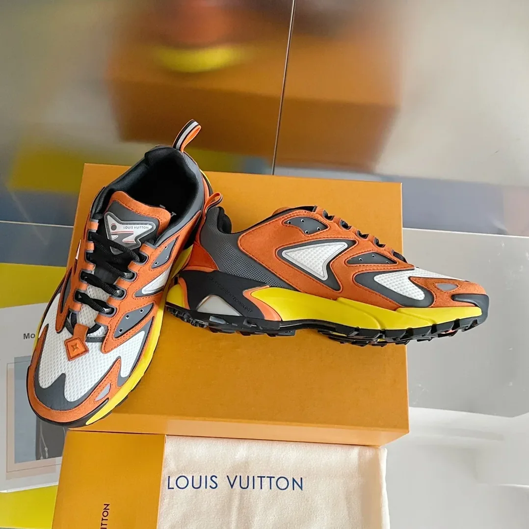 Louis Vuitton LV Runner Tatic Sneaker Orange for Men Louis Vuitton LV Runner Tatic Sneaker Orange for Men