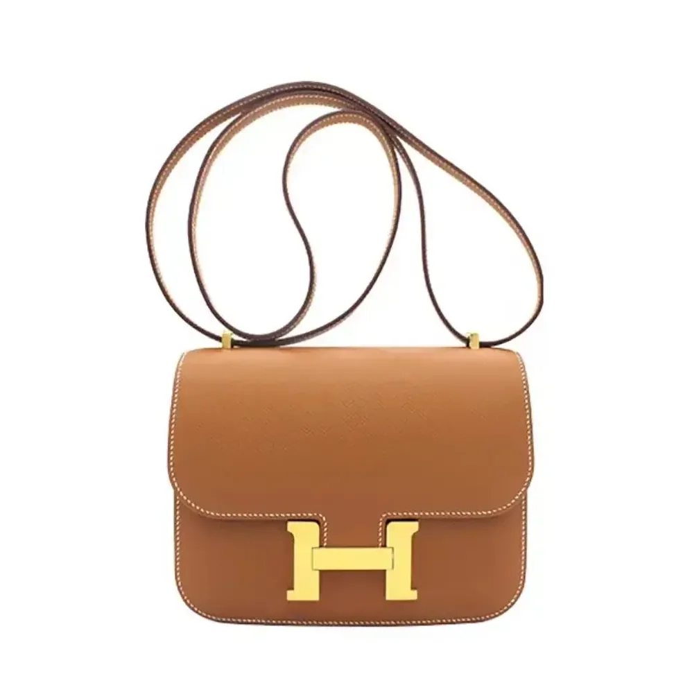 Hermes Constance 18 Bag Epsom Leather for Women in Brown/Gold Hermes Constance 18 Bag Epsom Leather for Women in Brown/Gold