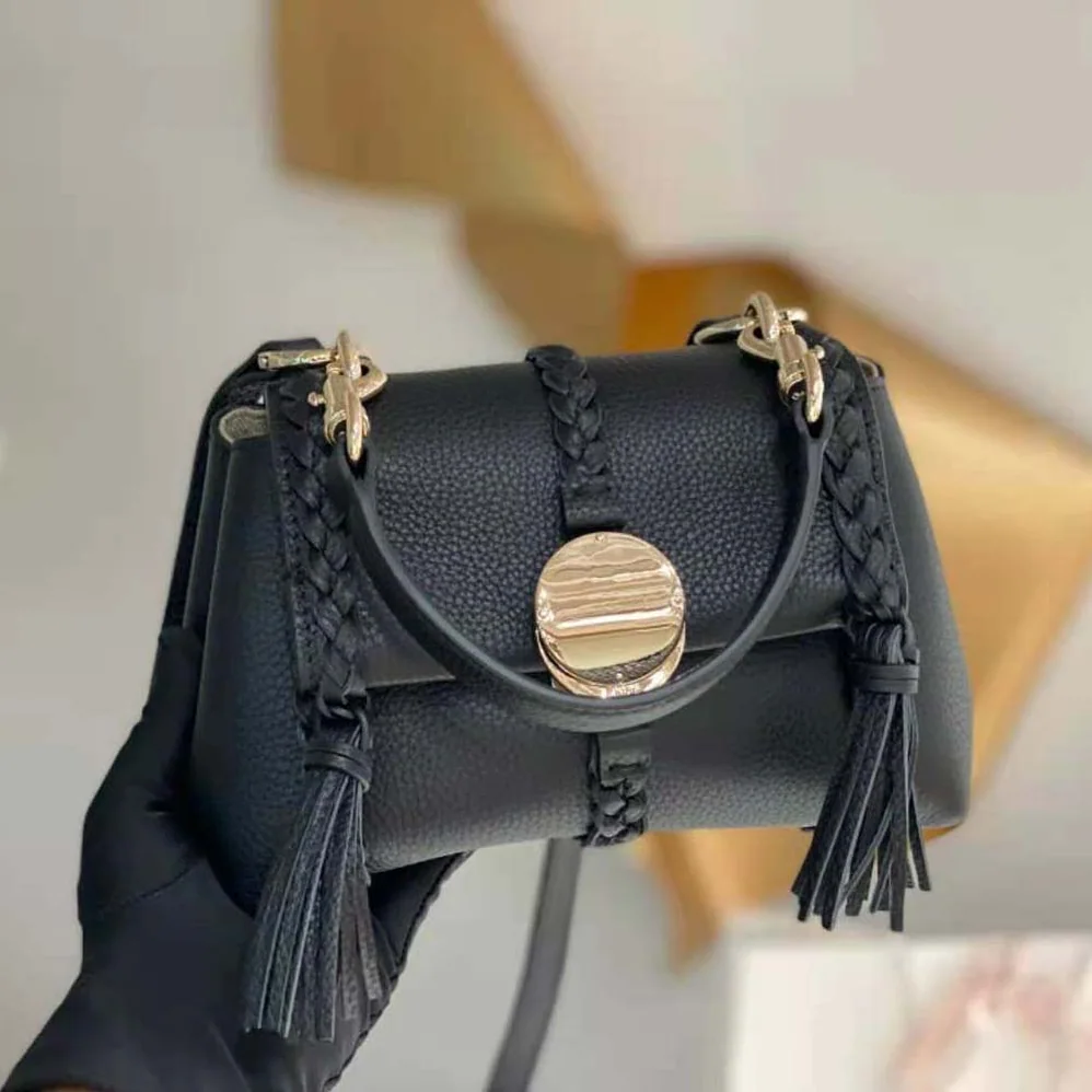 Chloe Penelope Mini Soft Shoulder Bag for Women in Black