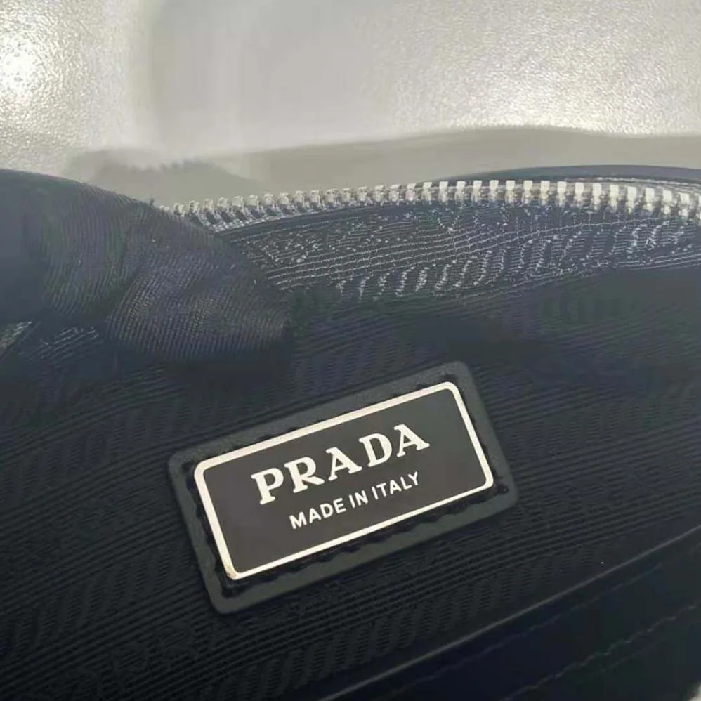 Prada Saffiano Leather Shoulder Bag for Men in Gray