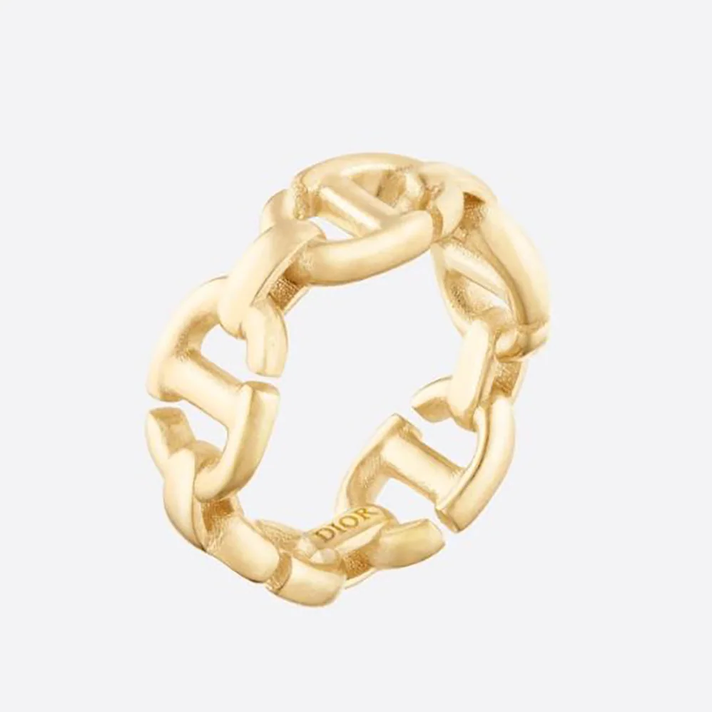 Dior CD Navy Ring Gold for Women in Finish Metal