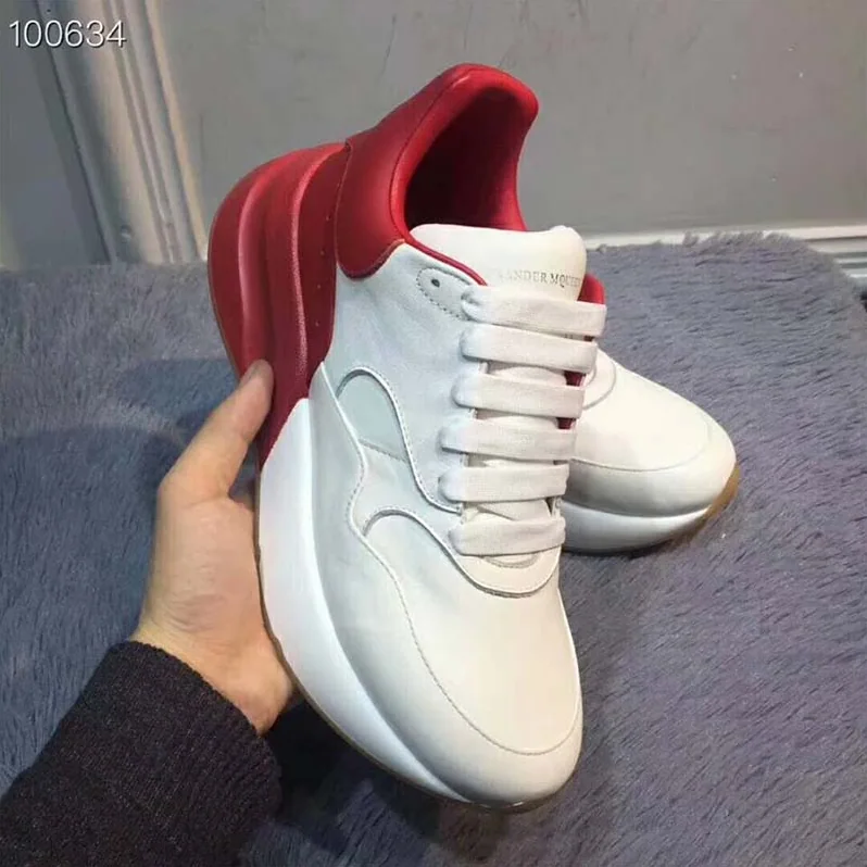 Alexander Mcqueen Oversized Runner 50mm Heel Hight for Unisex in Red Alexander Mcqueen Oversized Runner 50mm Heel Hight for Unisex in Red
