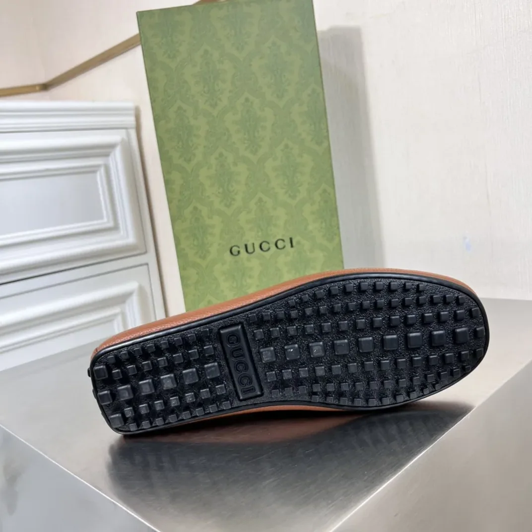 Gucci Loafers With Web Details Brown for Men Gucci Loafers With Web Details Brown for Men