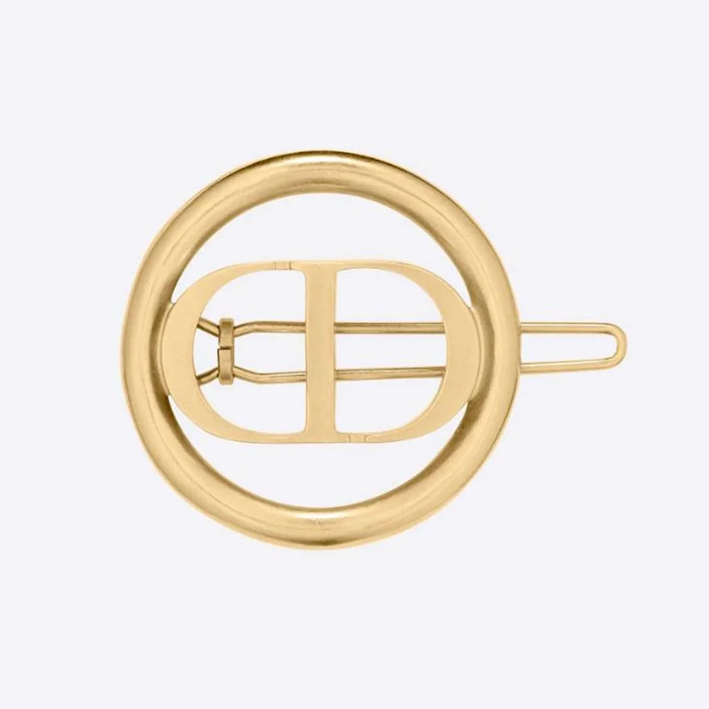 Dior 30 Montaigne Barrette Gold for Women in Finish Metal Dior 30 Montaigne Barrette Gold for Women in Finish Metal